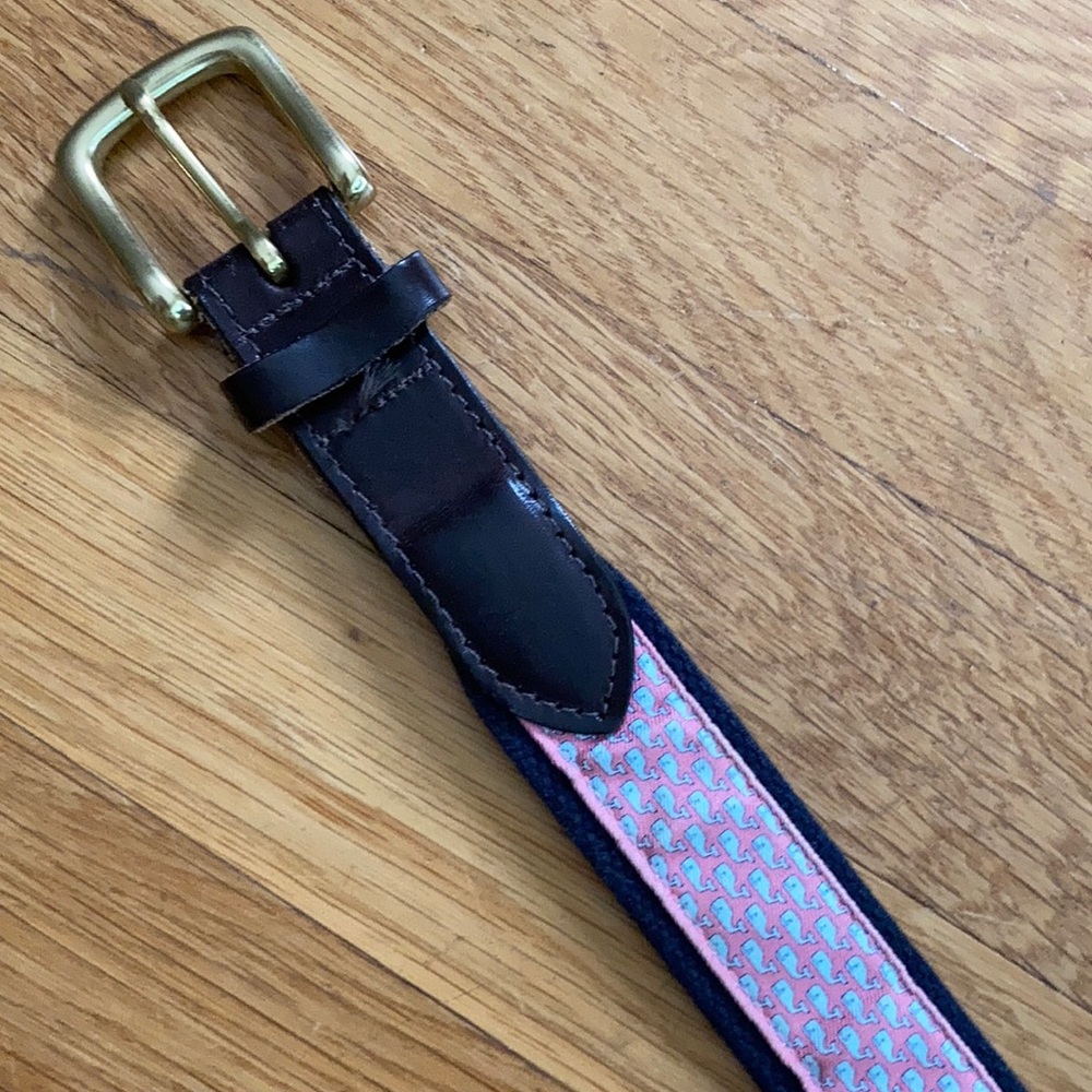 Classic VV belt whale print